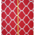 Red Quatrefoil Decorator Fabric