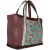 Super Size Turquoise And Brown Tote Bag