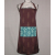 Brown And Teal Apron