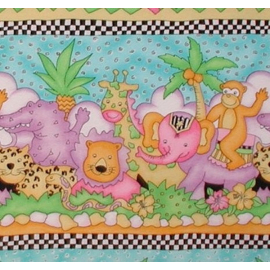 Nursery Fabric Jungle Print