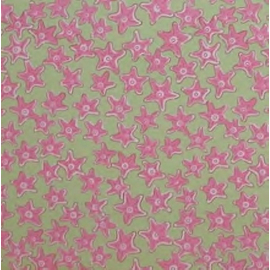 Pink Starfish Fabric