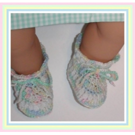 Old Fashioned Baby Booties In Pastel Colors