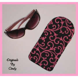 Pink And Black Sunglasses Case