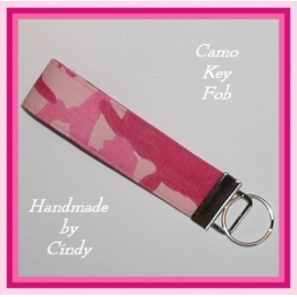 Pink Camo Key Fob
