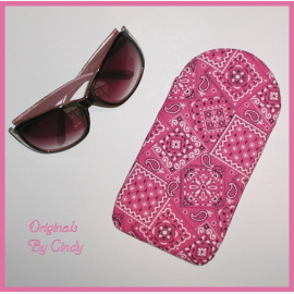 Pink Bandana Sunglasses Case
