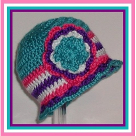 Turquoise toddler hat