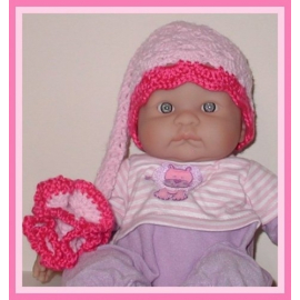 Pink elf hat for baby girls