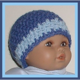 denim blue hat for preemie boys