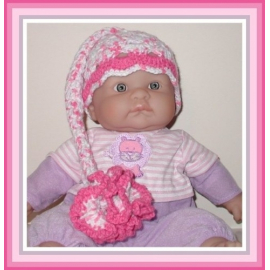 lavender elf hat for baby girls