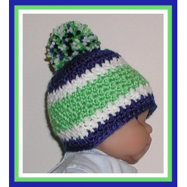 lime green and royal blue hat for baby boys