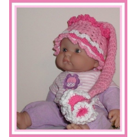 pink elf hat for newborn girls