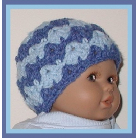 Blue preemie hat for boys