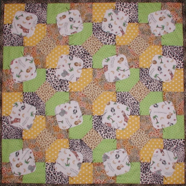 zoo theme baby quilt