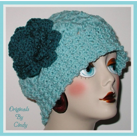Ice Blue And Teal Women's Hat