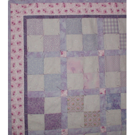 Lavender And Purple Baby Quilt