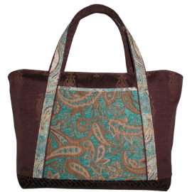 Turquoise Carpet Bag