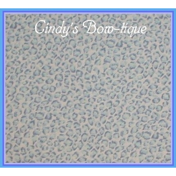 Blue Leopard Fabric, Baby Blue Leopard Fabric, Light Blue Leopard Fabric