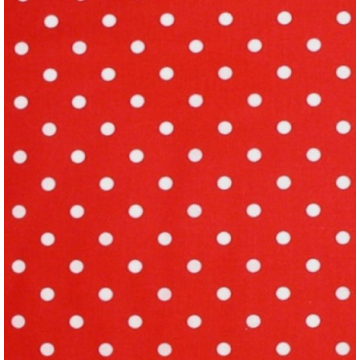 Red Polka Dot Fabric, Red And White Polka Dot Cotton Quilt Fabric