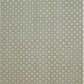 Blue Yellow Fabric Squares Something To Crow About, Blue Yellow Checks Cotton Fabric