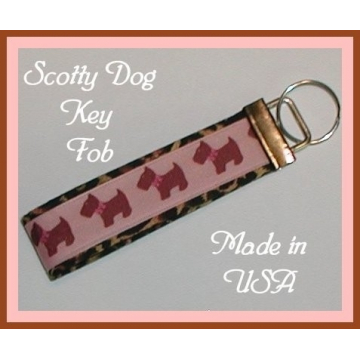 Scotty Dog Key Fob, Scotty Dogs Key Ring
