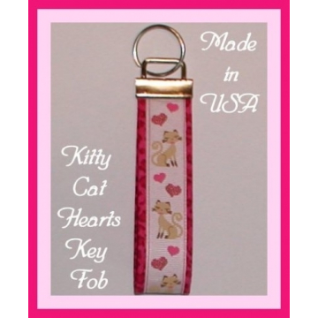Siamese Cat Key Chain, Siamese Cats Key Fob, Siamese Cats Key Ring