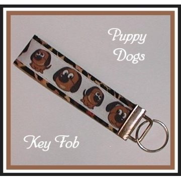 Dogs Leopard Key Fob, Puppy Dog Key Ring, Puppy Dogs Key Ring, Dogs Key Fob