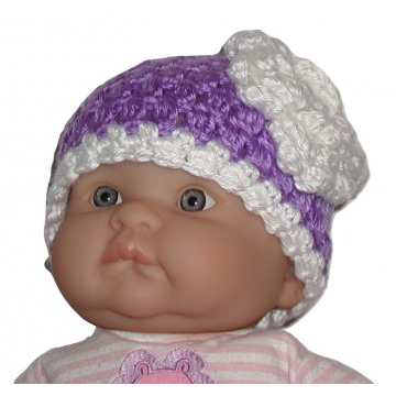 Baby Hat Girl Lavender, Baby Hat Girl Light Purple, Baby Hat Girl Lavender White