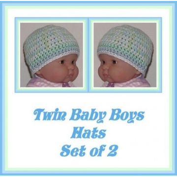 Twin Baby Boy Hats, Twins Hat, Twins Baby Hats, Beanies For Baby Boys