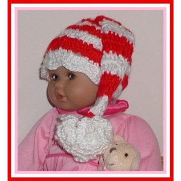 Preemie Girl Christmas Hat, Christmas Hat For Preemies, Christmas Preemie Hat