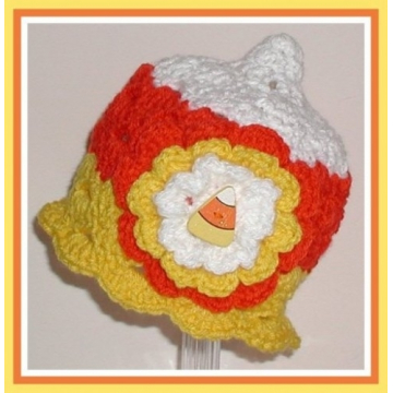 Toddlers Candy Corn Hat, Toddler Halloween Hat, Toddler Candy Corn Hat
