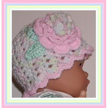 Pastel Baby Hat Pink Girls Off White Lavender Blue Yellow Girl 3 12 months