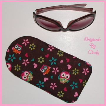 Owls Sunglasses Case, Owl Sunglasses Cover, Owl Sunglasses Case