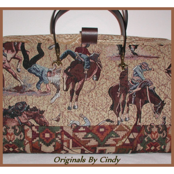 Western Carpet Bag, Bull Riders Bag, Bull Riders Luggage, Western Carry On Bag