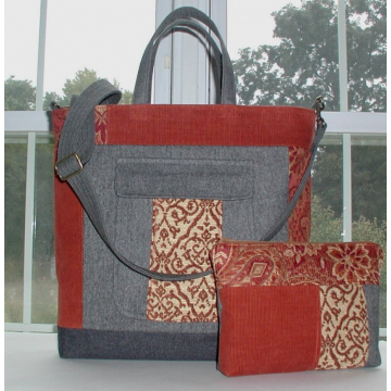 Women's Briefcase, Briefcase Style Tote Bag, Briefcase With Outside Pockets