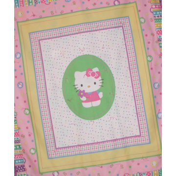 Hello Kitty Girl Quilt, Hello Kitty Baby Shower Gift Set, Hello Kitty Bib