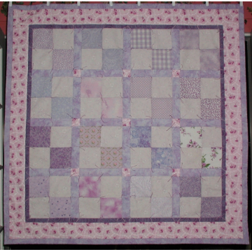 Lavender Baby Quilt, Purple Baby Quilt, Lavender And Purple Baby Quilt