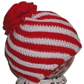 Peppermint Baby Hat, Red And White Stripes Toddler Hat, Christmas Toddlers Hat