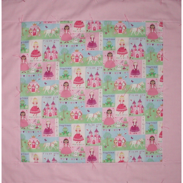 Girls Quilt With Princesses, Baby Girl Princess Quilt, Princess Baby Quilt